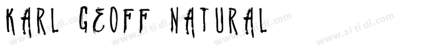 Karl Geoff Natural字体转换